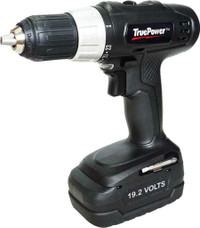 TRUE POWER® 19.2V NI-ZN BATTERY CORDLESS DRILL -- Amazon.ca price $240 -- Our price only $39.95!