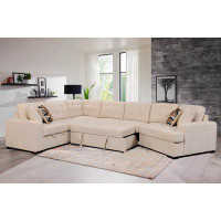 Hokku Designs 149" Oversized Sectional Modern Large Upholstered U-Shape Sectional Sofa