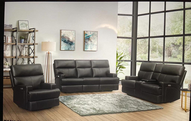 Spring Sale!!  Genuine Top Grain Leather Power Recliner Starts at $1999.00 in Couches & Futons in Edmonton Area