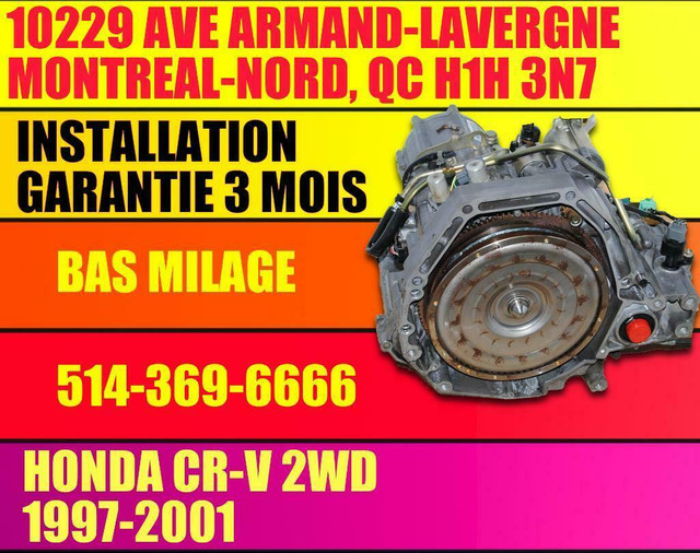 Moteur 2.4 Honda CRV 4x4 AWD 2002 2003 2004 2005 2006 K24A2, 02 03 04 05 06 Honda CRV 2.4 Engine in Engine & Engine Parts in City of Montréal - Image 4