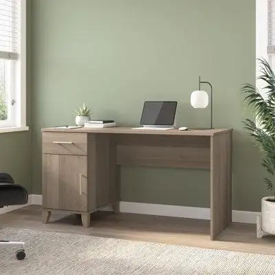 Gracie Oaks Magomed 54W Office Desk with Drawer and Storage Cabinet
