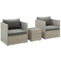 Modway Repose 3 Piece Outdoor Patio Sectional Set - 3006