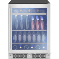 Zephyr Presrv 24" 112 Cans (12 oz.) Convertible ADA Beverage Refrigerator with Wine Storage