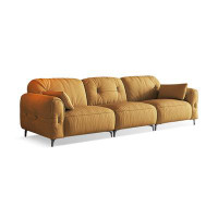Crafts Design Trade 98.43" Deep yellow 100% Polyester Modular Sofa cushion couch