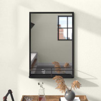 Three Posts Louque with Shelves Bathroom / Vanity Mirror