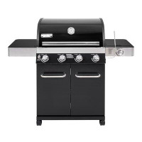 Monument Grills Monument Grills 4-Burner Liquid Propane 60000 BTU Gas Grill Stainless with Side Burner