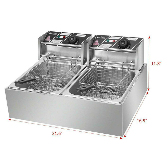 Two Basket Electric Deep Fryer - Brand New - Free shipping in Other Business & Industrial - Image 2