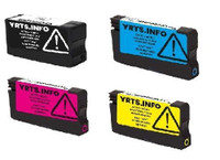 Compatible with HP 962XL Black/Cyan/Magenta/Yellow Remanufactured ECOink Combo Pack - 4 Cartridges