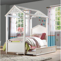 Harriet Bee Yoan Canopy Bed With Trundle
