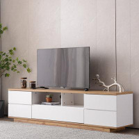 Ebern Designs Modern TV stand for TVs , Media Console with Multi-Functional Storage