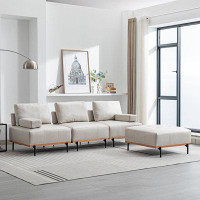 Ivy Bronx Keighan 4 - Piece Upholstered Chaise Sectional