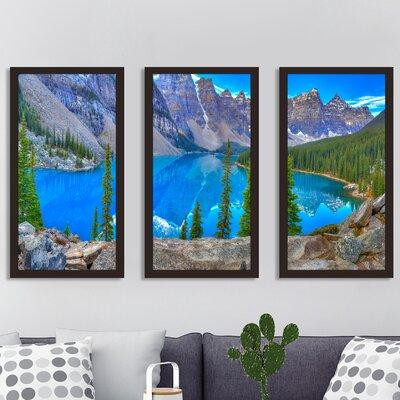 Picture Perfect International Banff 5 - 3 Piece Picture Frame Photograph Print Set on Acrylic in Home Décor & Accents