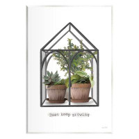 Stupell Industries Just Keep Growing Greenhouse Plants Giclee Art By House Fenway