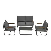 Ebern Designs 4-Piece Outdoor Patio Furniture Sets