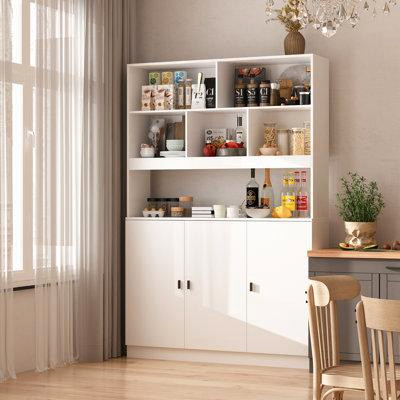 Wade Logan Brio 70.9" Kitchen Pantry in Coffee Makers