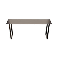 17 Stories 94.49"Black Soild Wood Modern Bar table