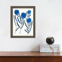 Birch Lane™ Borrowed And Blue Flowers II Framed On Paper by Danhui Nai Print
