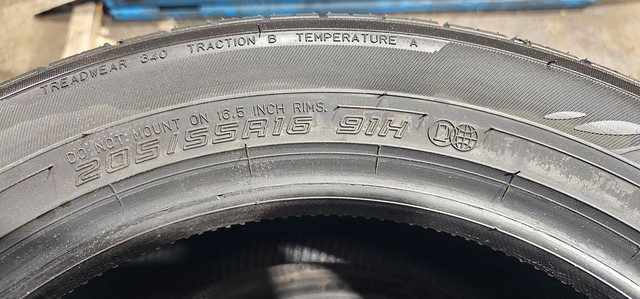 205/55/16 4 pneus été dunlop neuf take off in Tires & Rims in Greater Montréal - Image 4