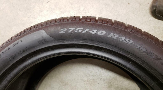(ZH274) 1 Pneu Hiver - 1 Winter Tire 275-40-19 Pirelli RunFlat 8/32 in Tires & Rims in Greater Montréal - Image 2