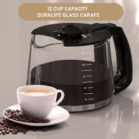 GARDELLA FURNITURE LLC 12-CUP Coffee Maker Glass Carafe Replacement Compatible with 12-Cup Carafe Coffee Maker