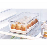 iDesign Crisp Stackable Refrigerator and Pantry Produce Food Storage Container