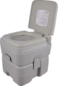 World Famous® 20L Portable Toilet - Ideal for emergency shelters/survival bunkers, camping, fishing, and hunting!