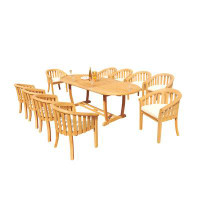 Winston Porter Cimberly Oval 10 - Person 105" Long Dining Set