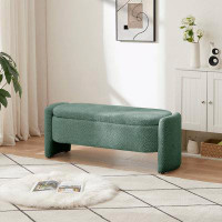 Latitude Run® Suzu Upholstered Flip Top Storage Bench