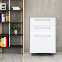 Inbox Zero 14.96'' Wide 3 - Drawer Filing Storage Cabinet