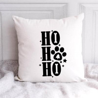 The Holiday Aisle® Christmas Dog Black - Throw Pillow Insert Included