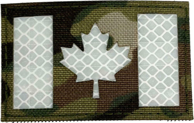 MATRIX® 2 x 3 REFLECTIVE CANADIAN FLAG PATCHES AVAILABLE IN RED, BLACK, AND MULTICAM -- Show off your Canadian pride! in Other - Image 4