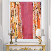 Made in Canada - East Urban Home 'Glamorous Composition of Red and Gold' Picture Frame Print on Canvas