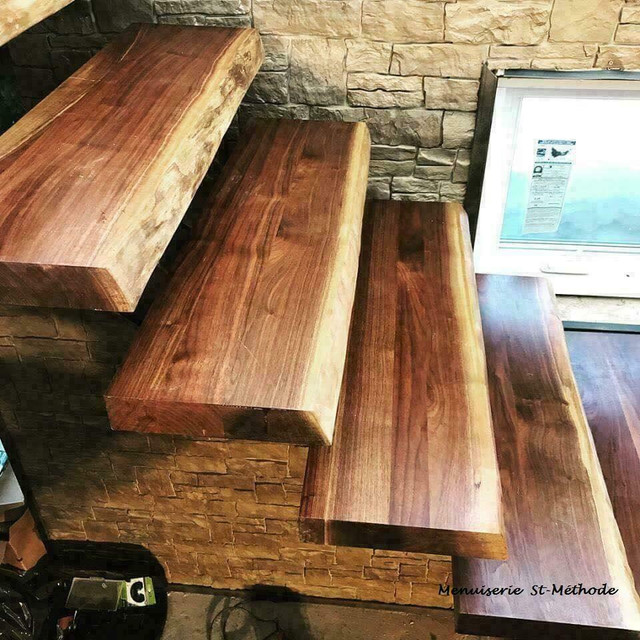 Table en bois, comptoir en bois, marche en bois, table en tranche d&#39;arbre à vendre, selon vos dimensions in Other in Laval / North Shore - Image 4
