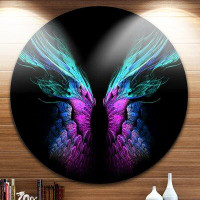 Design Art 'Blue Butterfly Wings' Graphic Art Print on Metal