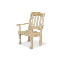 YardCraft Scandia Wood Garden Patio Dining Chair