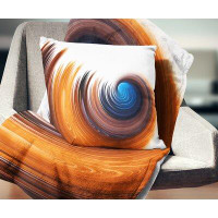 The Twillery Co. Corwin Abstract Elegant Spiral Design Pillow