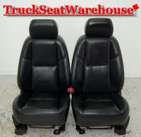 Chevy Truck Escalade Power Heat Cooled BLACK LEATHER Front Seats