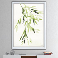Made in Canada - East Urban Home 'Simplist Bamboo Leaves I' - Picture Frame Print on Canvas