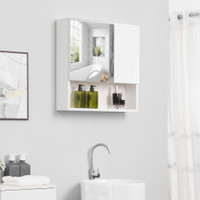 Mirror Cabinet 21.3" x 5.9" x 21.7" White
