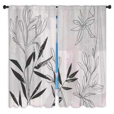 Upgrade your home decor with these Daisy graphics window curtains printed in the USA! Great for your...
