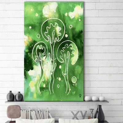 Ebern Designs 'Under Water' Acrylic Painting Print on Wrapped Canvas in Arts & Collectibles