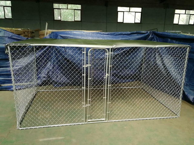 NEW 13 X 7.5 X 6 FT DOG KENNEL DOG RUN CAGE 514DC in Accessories in Alberta - Image 2