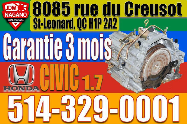 Moteur 1.7 Honda Civic 2001 2002 2003 2004 2005 D17A1 D17A2 JDM D17A Engine, 01 02 03 04 05 Civic Motor SI LX DX in Engine & Engine Parts in Greater Montréal - Image 2