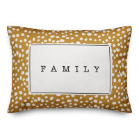 East Urban Home Family Yellow And White Dalmatian Indoor / Outdoor Pillow