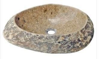 16-20 in. x 16-20 in. Natural River Rock Boulder Vessel Sink - Polished Interior ( H 5-6 In ) Round or Oval in Plumbing, Sinks, Toilets & Showers - Image 2