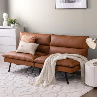 Mercury Row® Teen Jair 37.6" Wide Cushion Back Futon Chair