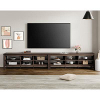 Latitude Run® Large Espresso TV Stand For Living Room