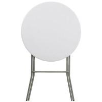 Flash Furniture 2.6-Foot Round Plastic Bar Height Folding Event Table