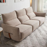Lilac Garden Tools 118.90" Light Coffee Technology cloth Modular Sofa cushion couch