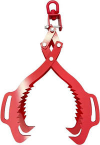 28-inch 4-claw Log Handling Clamps Non-slip Timber Lifting Pliers Lumber Skidding Tongs 053062